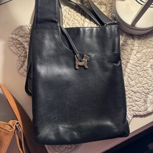 RADLEY LONDON Black Leather Messenger Bag